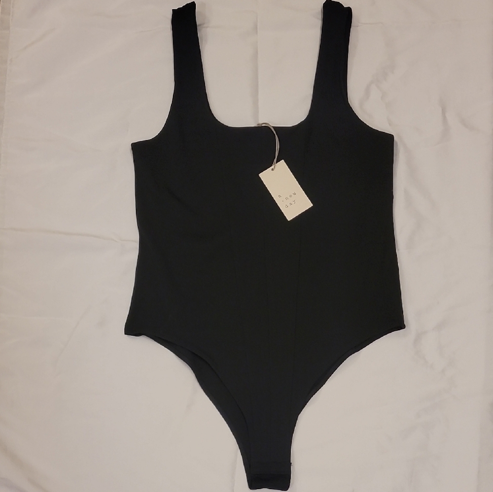 a new day Black Bodysuit